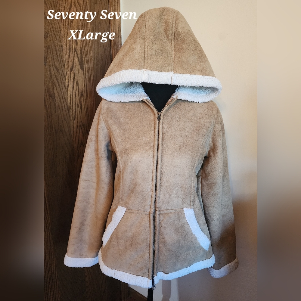 Early 2000's Seventy‎ Seven Faux Suede Sherpa Lined Jacket